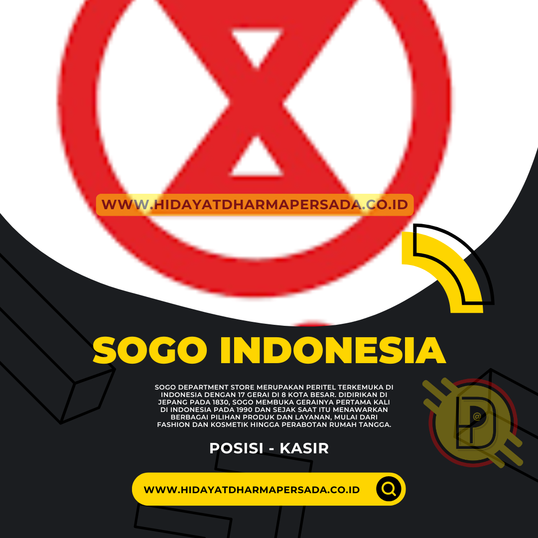 Loker SOGO Department Store Bagian Kasir